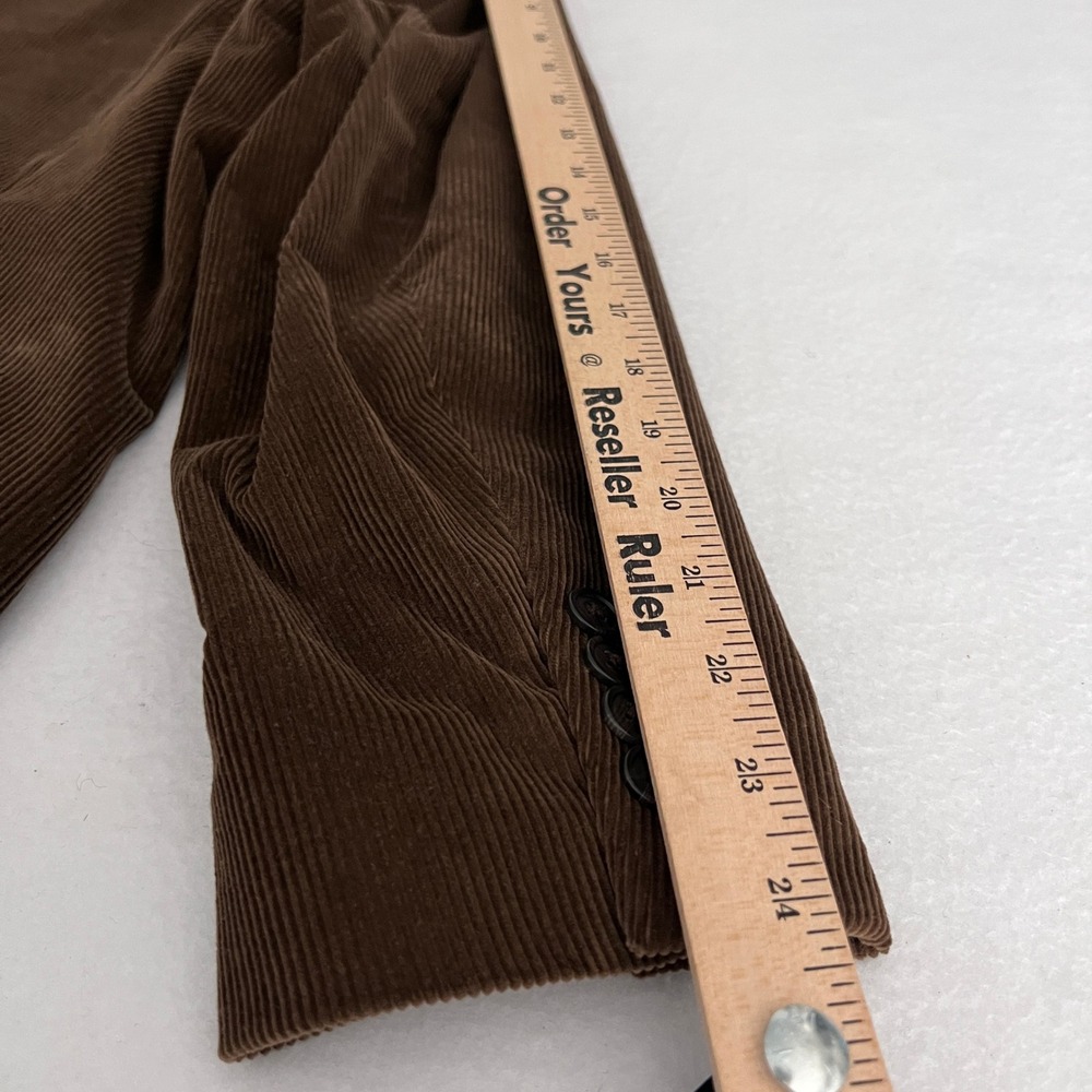 Saddlebred Corduroy Blazer Men 50R Brown Vintage Academic Professional - Picture 14 of 15